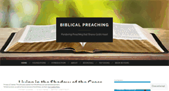 Desktop Screenshot of biblicalpreaching.net