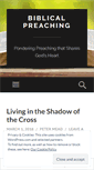 Mobile Screenshot of biblicalpreaching.net