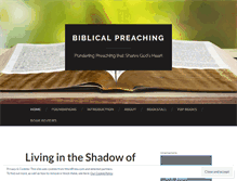 Tablet Screenshot of biblicalpreaching.net